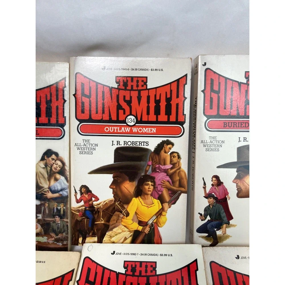 J.R. Roberts The Gunsmith Western Paperback Lot of 6 Nos 119, 121, 131 & 3 more